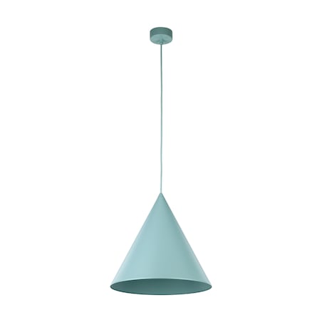 Lampa Wisząca Cono L Miętowa Tk Lighting Duży Metalowy Stożek