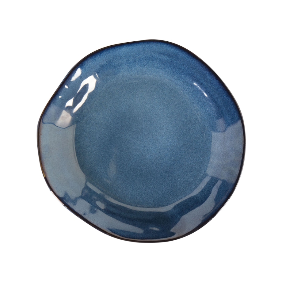 Zastawa stołowa 16-częściowa HAWTHORN Kamionka Niebieski