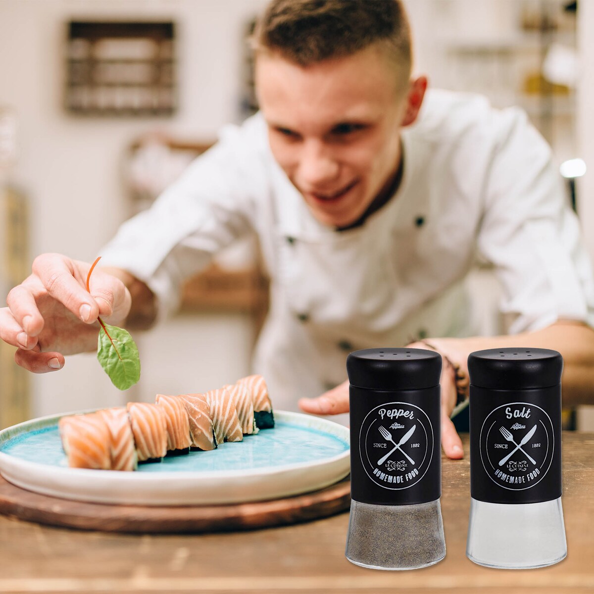 Solniczka Pieprzniczka Przyprawnik Czarny Zestaw