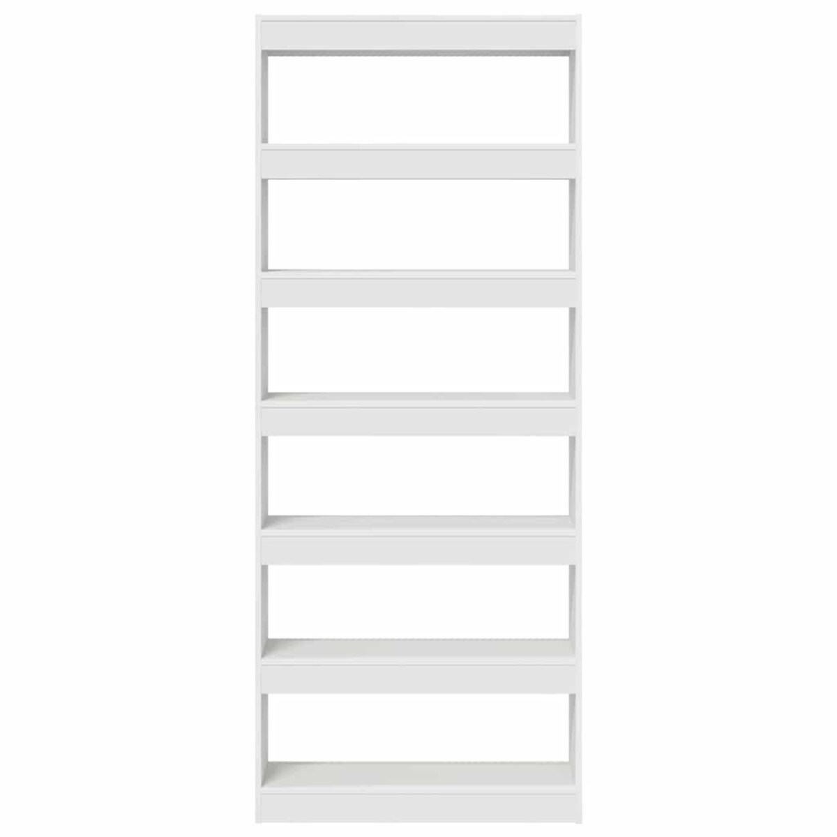 vidaXL Półka na książki Biały 80 x 30 x 198 cm Materiał drewnopochodny