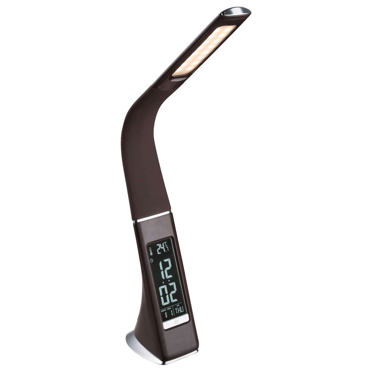 LAMPKA biurkowa SOPHIE 58334 Globo stojąca LAMPA gabinetowa LED 6,5W z zegarkiem czarna