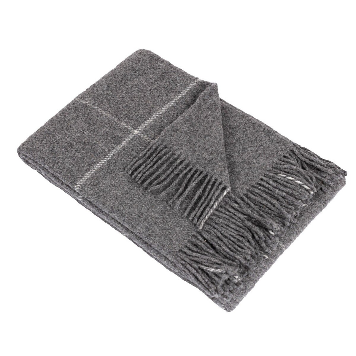 Pled Zelandia 140x200cm check grey, 140 x 200 cm