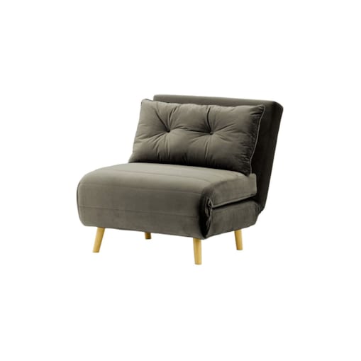 Fotel rozkładany Flic 77 cm-Velluto 19-like oak