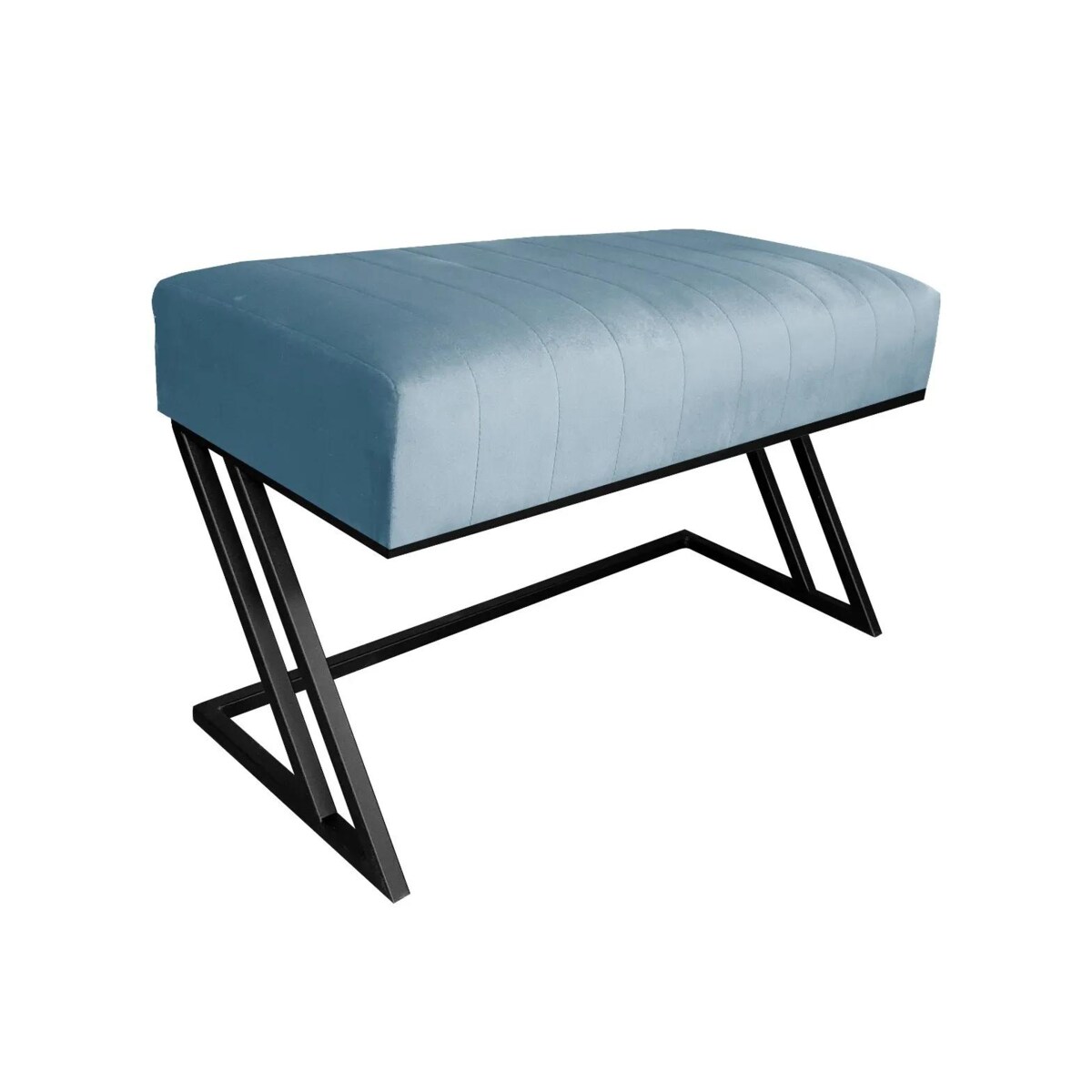 Ławka ROZALIA BL VELVET szara