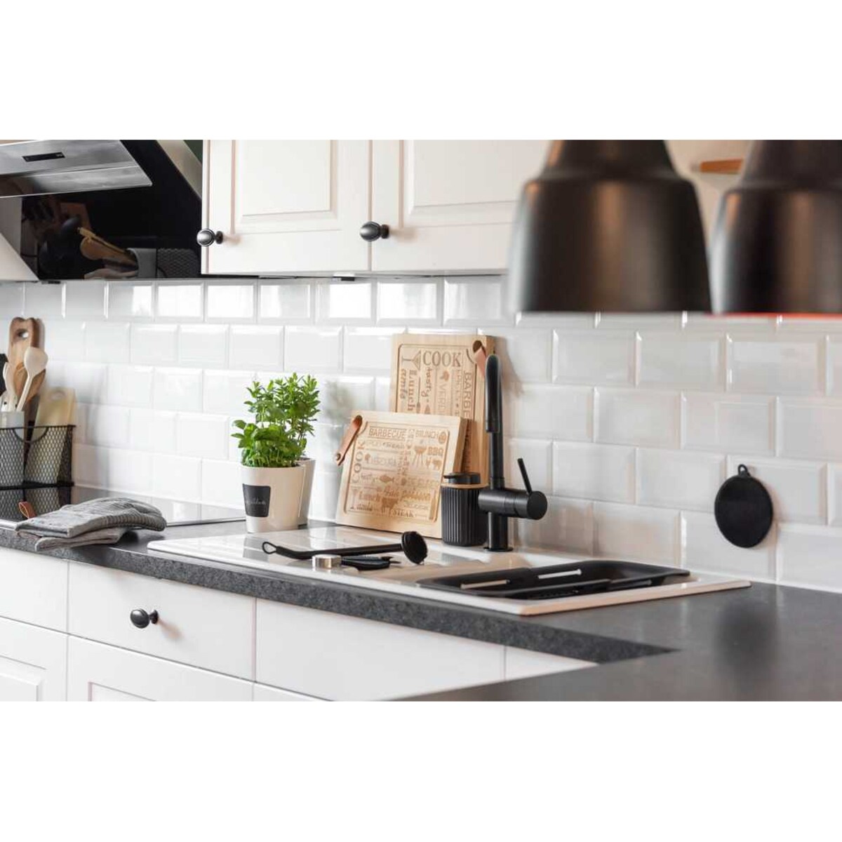 Szczotka kuchenna CUVO, czyścik z ergonomiczną rączką, WENKO