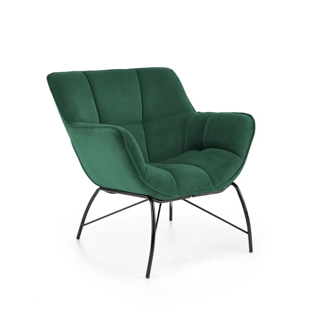 Fotel tapicerowany BELTON zielony