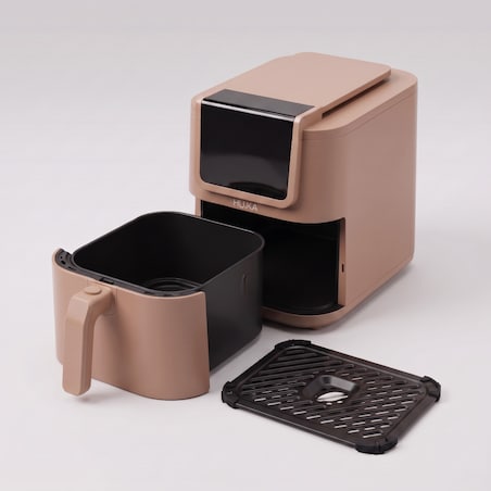 Frytkownica beztłuszczowa Air Fryer 5 L 1500 W HU.KA CrunchUp - Warm Clay
