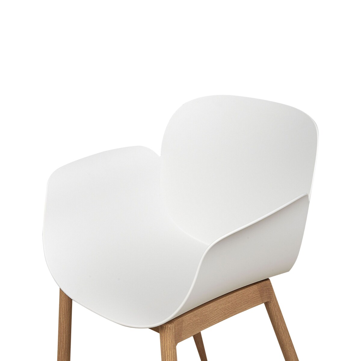 Zestaw 2 krzeseł do jadalni ABILENE Biały