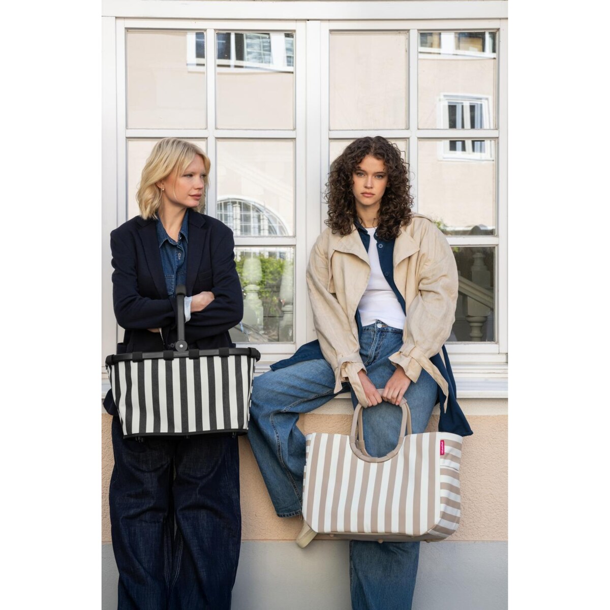 Torba LOOPSHOPPER L, summerstripes coffee