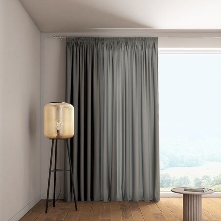 Zasłona na taśmie marszczącej 1 szt. 130x260 szary