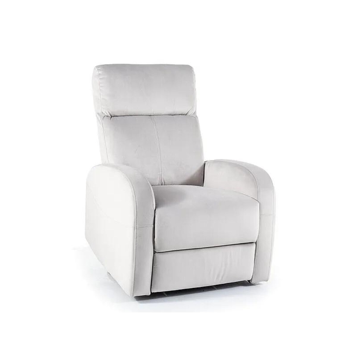 Fotel rozkładany OLIMP VELVET jasnoszary obrotowy