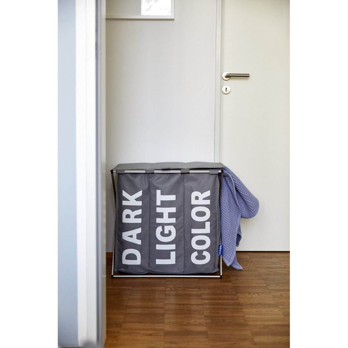 Kosz trójkomorowy, składany pojemnik na pranie TRIO TOP - 57 x 57 x 38, WENKO