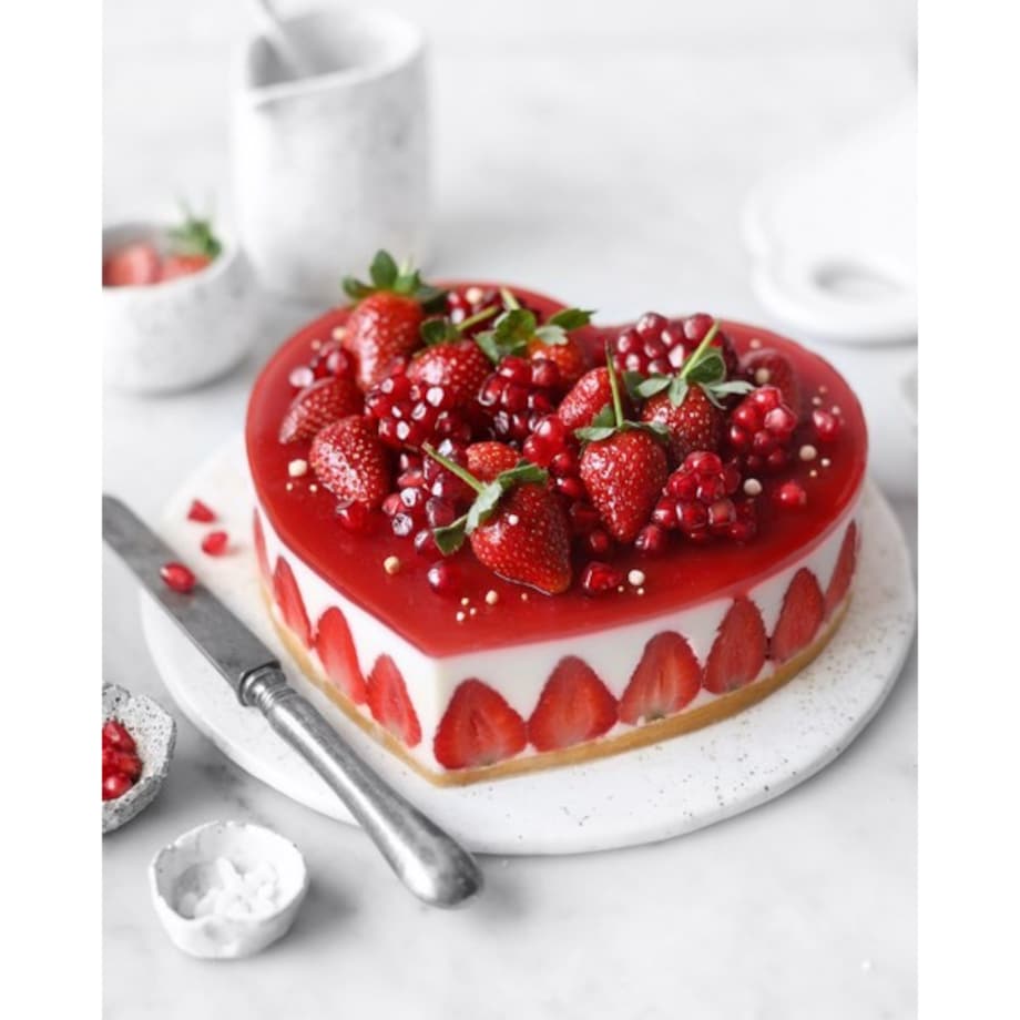 Patisse - Mini tortownica serce zapinana 12cm SILVER-TOP