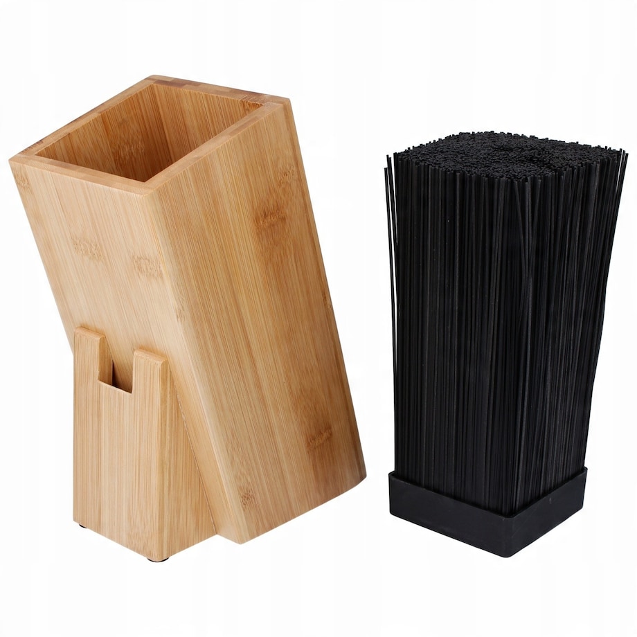 Uniwersalny stojak blok do noży KRISBERG brązowy skośny