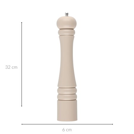 Młynek do przypraw drewniany 32x6x6 cm KINU-3 beżowy