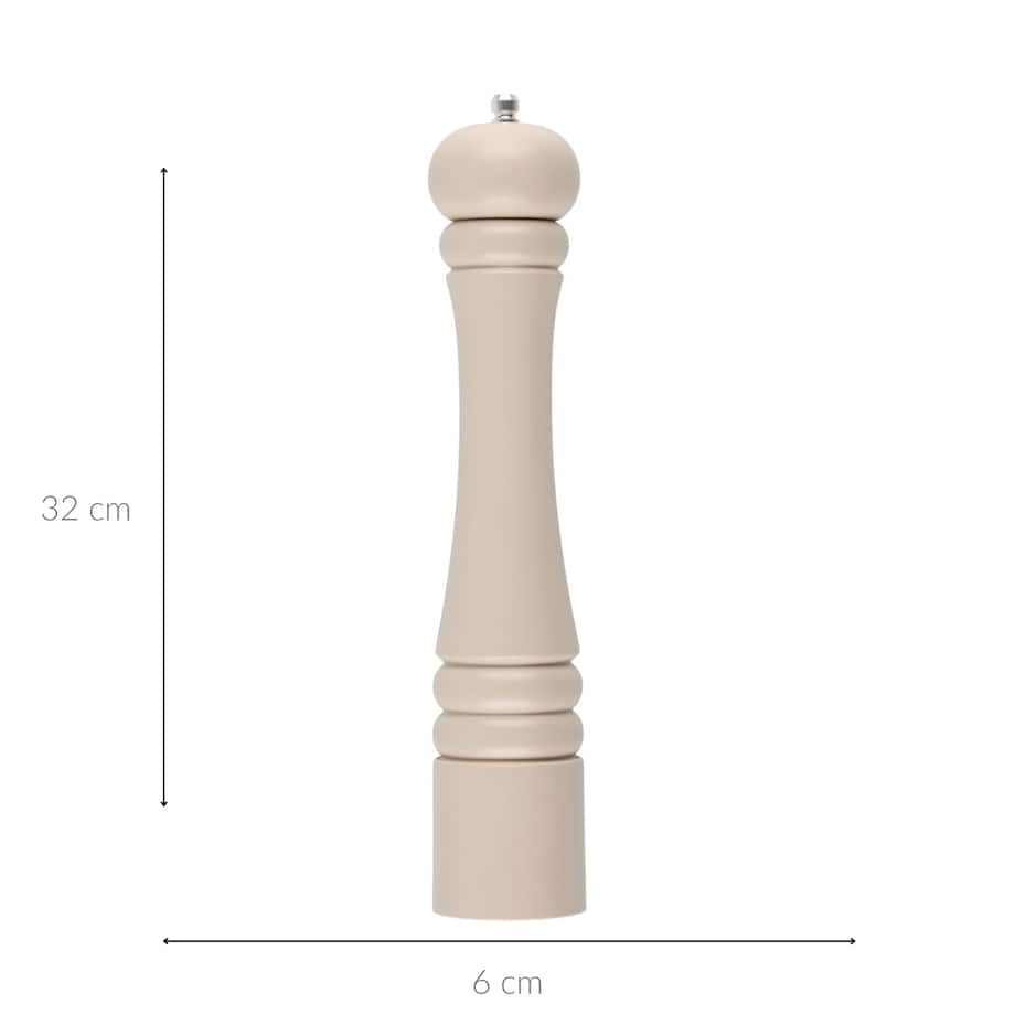 Młynek do przypraw drewniany 32x6x6 cm KINU-3 beżowy