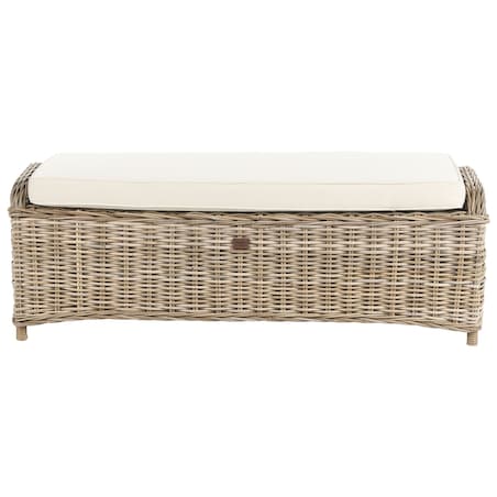 Otomana ogrodowa SUSUA 140 cm Rattan Naturalny