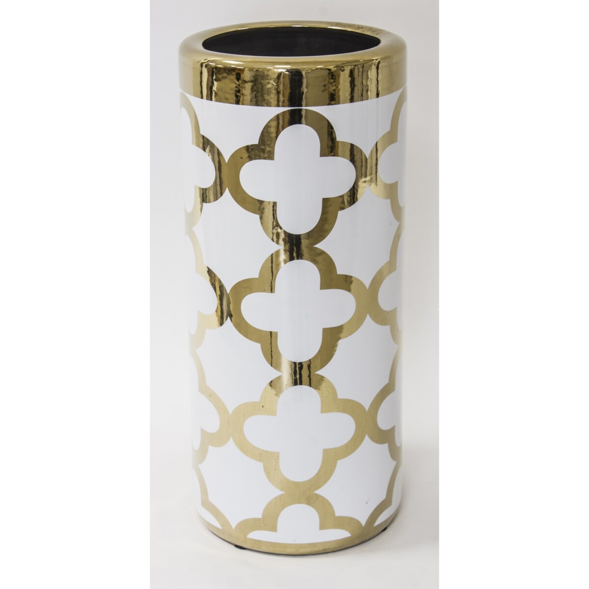 Parasolnik porcelanowy 46x20 cm CHADUR biały