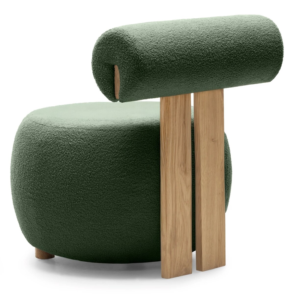 Fotel tapicerowany HANNI - II ciemnozielony 70x63x71 cm