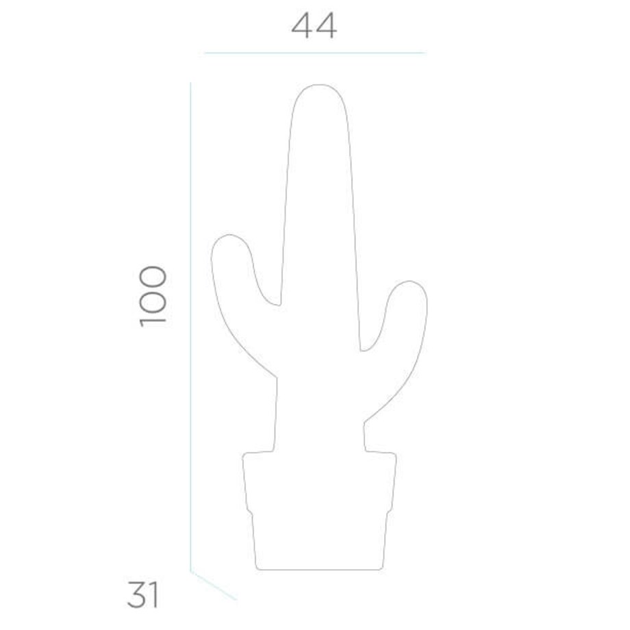 Stojąca lampka tarasowa Kaktus LUMKL100TWLNW King Home LED 1,2W 6000K IP54 biała