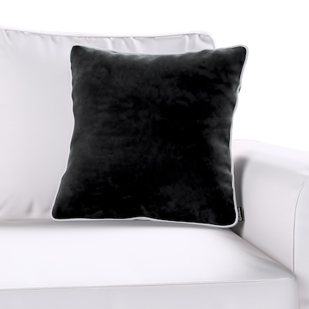 Poszewka Laura na poduszkę 60x60 głęboka czerń