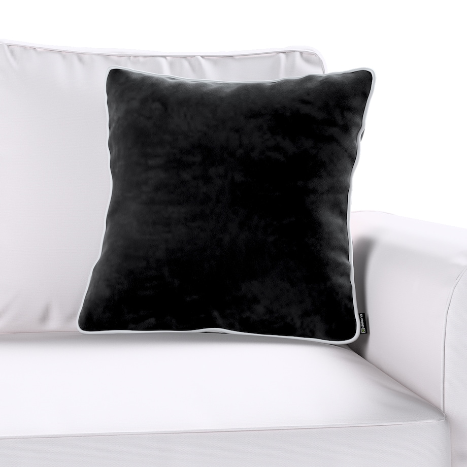 Poszewka Laura na poduszkę 60x60 głęboka czerń