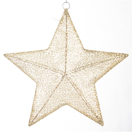 Gwiazda dekoracyjna LED 47x52x8 cm ANANDA złota