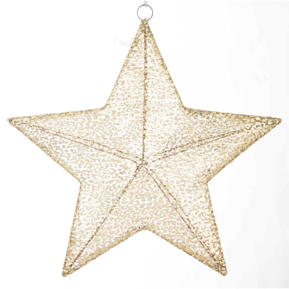 Gwiazda dekoracyjna LED 47x52x8 cm ANANDA złota