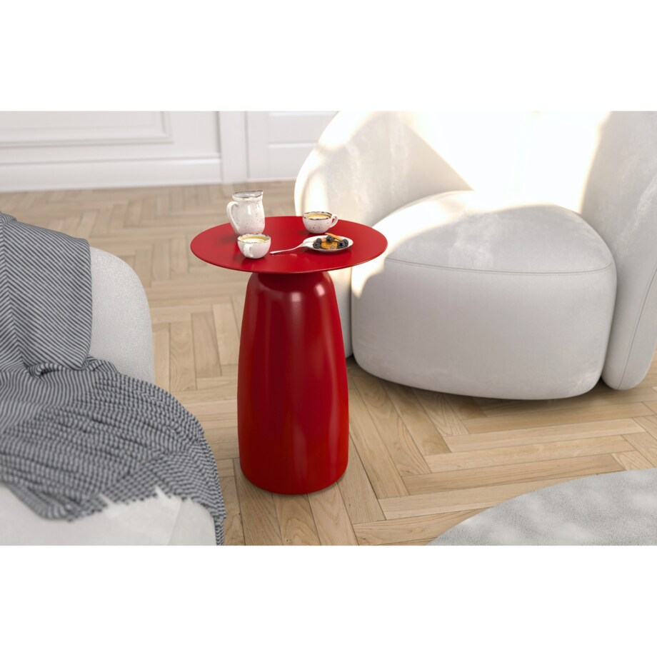 Stolik drewniany różne kolory Baobab 44, kolor bordowy