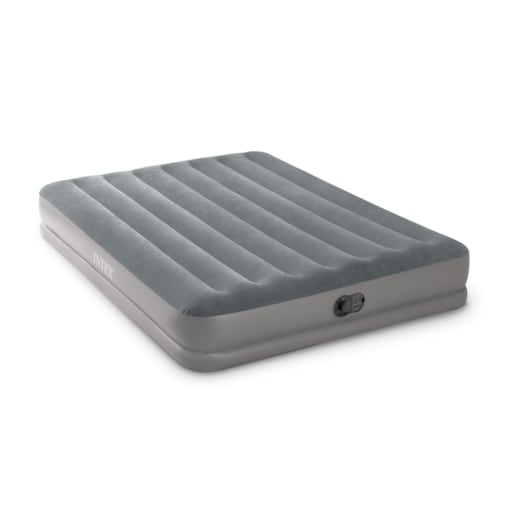 Materac dmuchany dwuosobowy welurowy z pompką Intex 64114