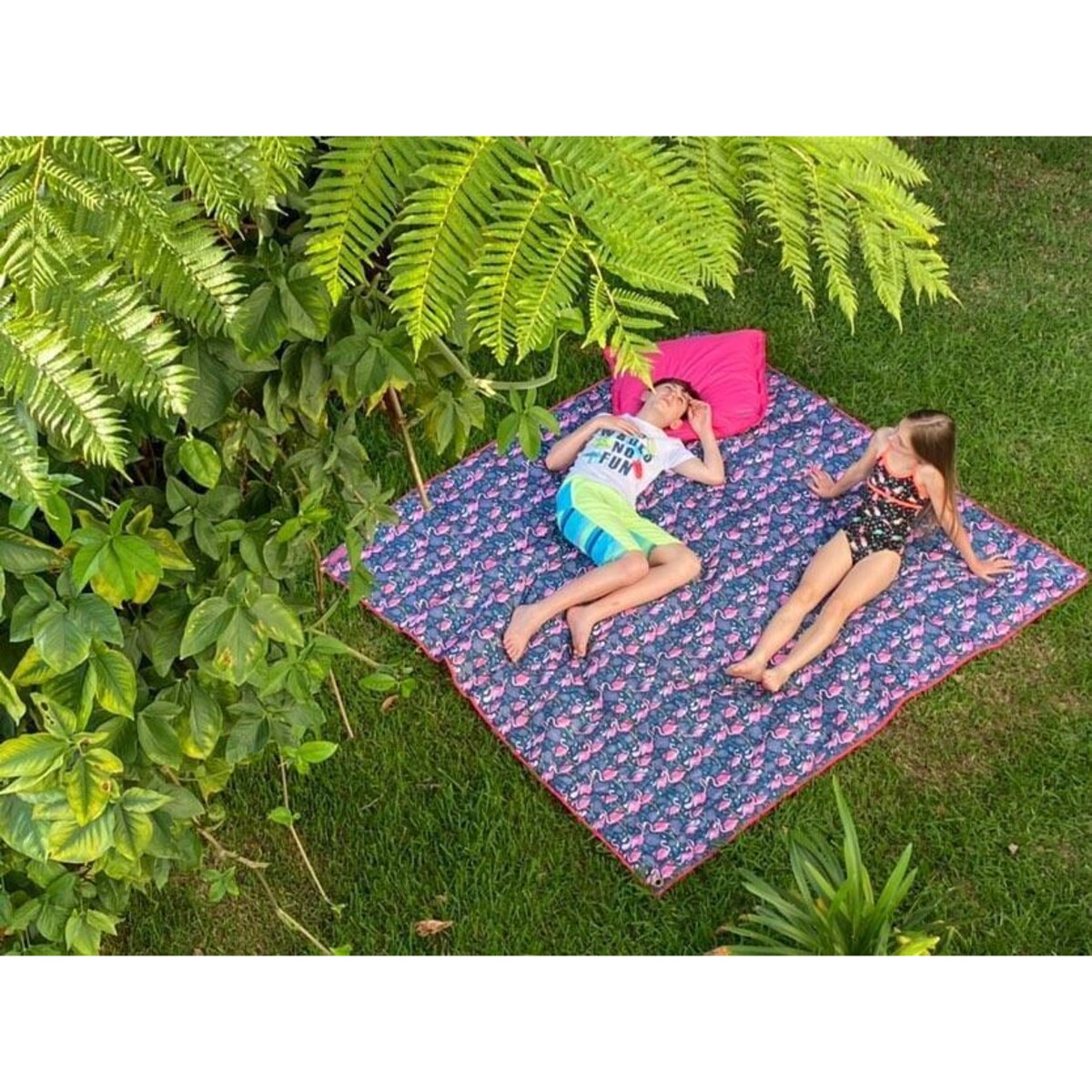 Mata na plażę 200x200 Flamingos