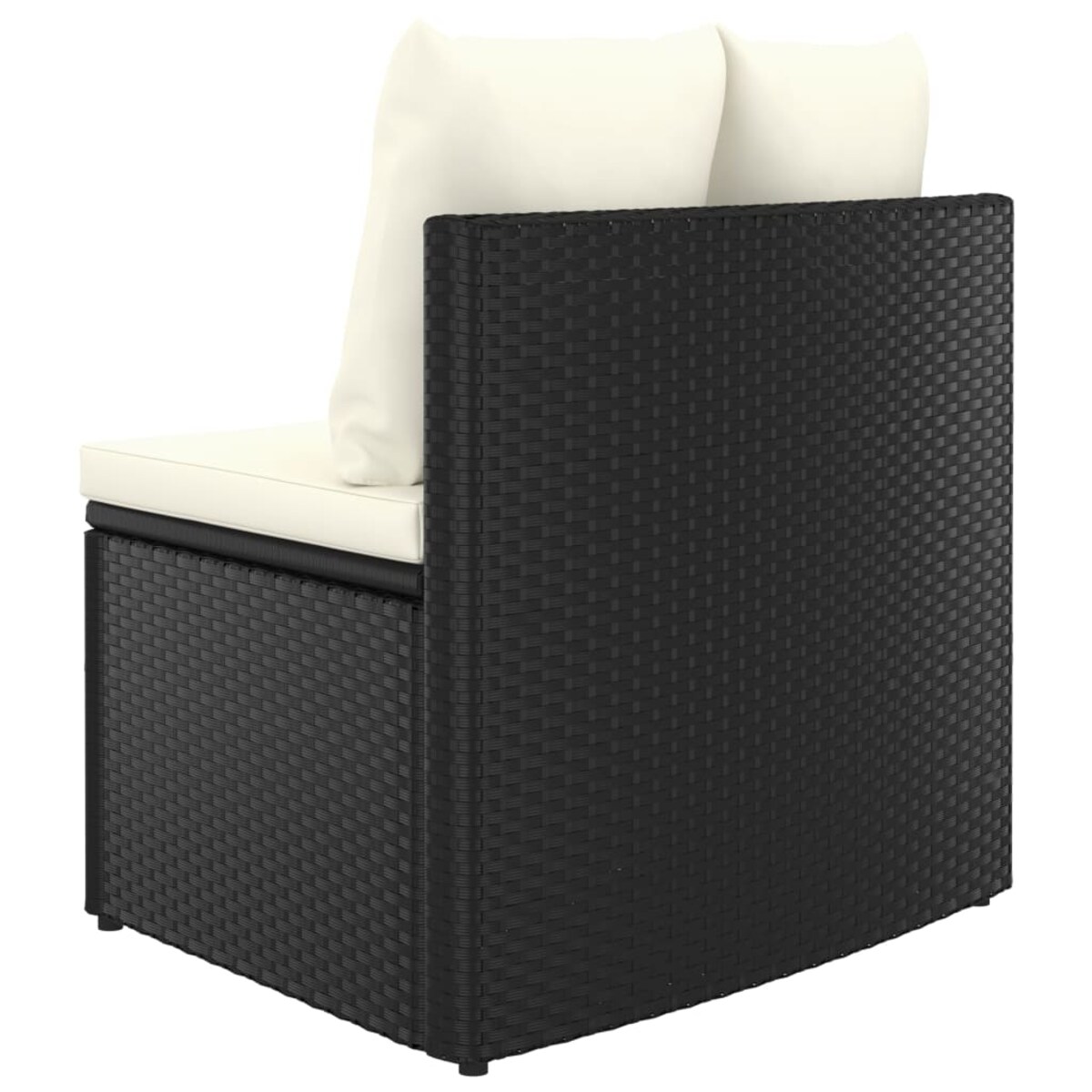 vidaXL 9-częściowa sofa ogrodowa z poduszkami, rattan PE, czarna