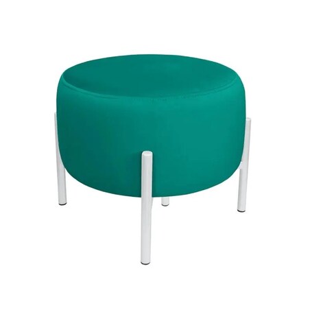 Pufa WILFRED MG VELVET morska/biała