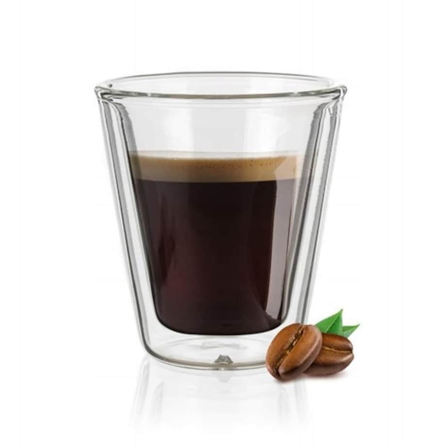 SZKLANKI TERMICZNA PODWÓJNĄ ŚCIANKĄ espresso 70 ml na kawę mocną 1szt