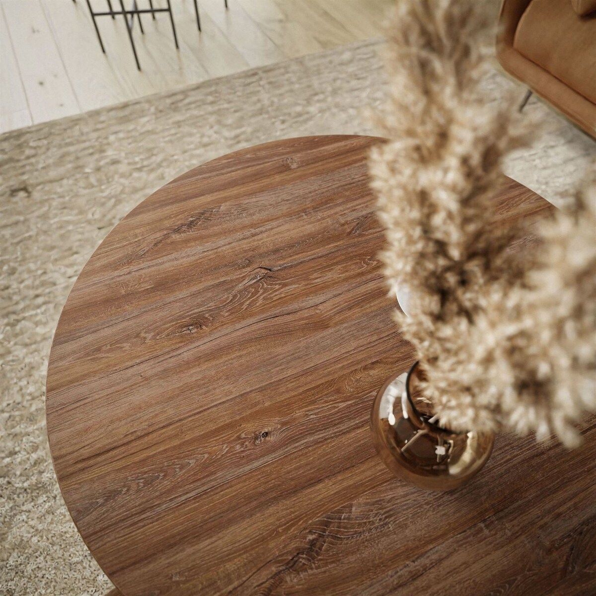 Stolik kawowy LORI 2w1 czarny dąb stirling