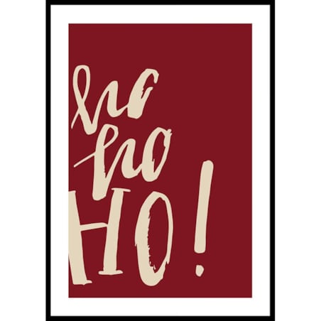 Poster Story, Plakat, Obraz - Świąteczne Ho Ho Ho!, wymiary 42 x 60 cm