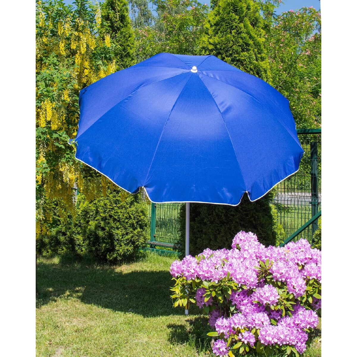 Parasol Ogrodowy Plażowy Na Balkon Taras Łamany Z Falbaną 240 Cm