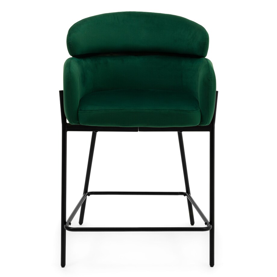 Hoker tapicerowany welurowy do salonu BOLZANO zielony