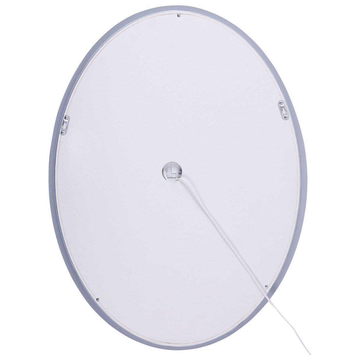 Lustro ścienne LED 60 x 80 cm srebrne MAZILLE