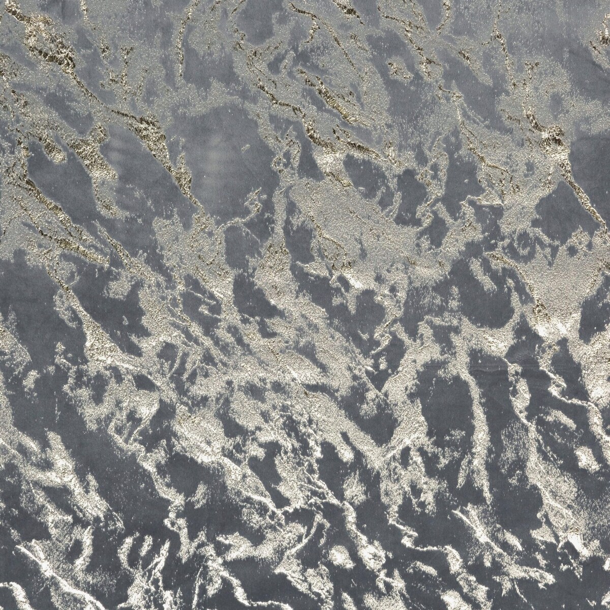 Zasłona Welwetowa 140x250 DORIS grafit+złoty Eurofirany Z Nadrukiem Gotowa