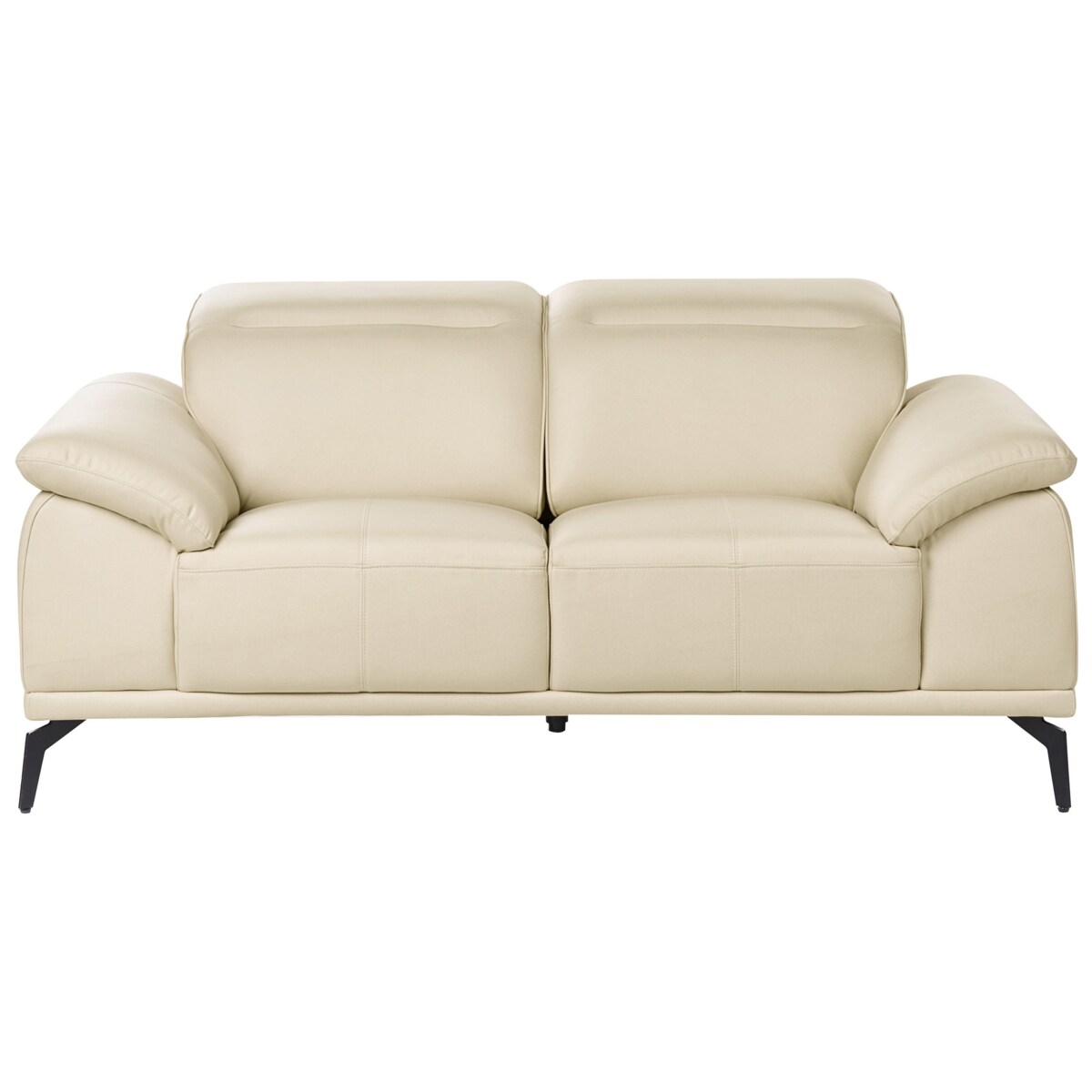 Komplet wypoczynkowy dla 6 osób VEJEN Ekoskóra Beżowy