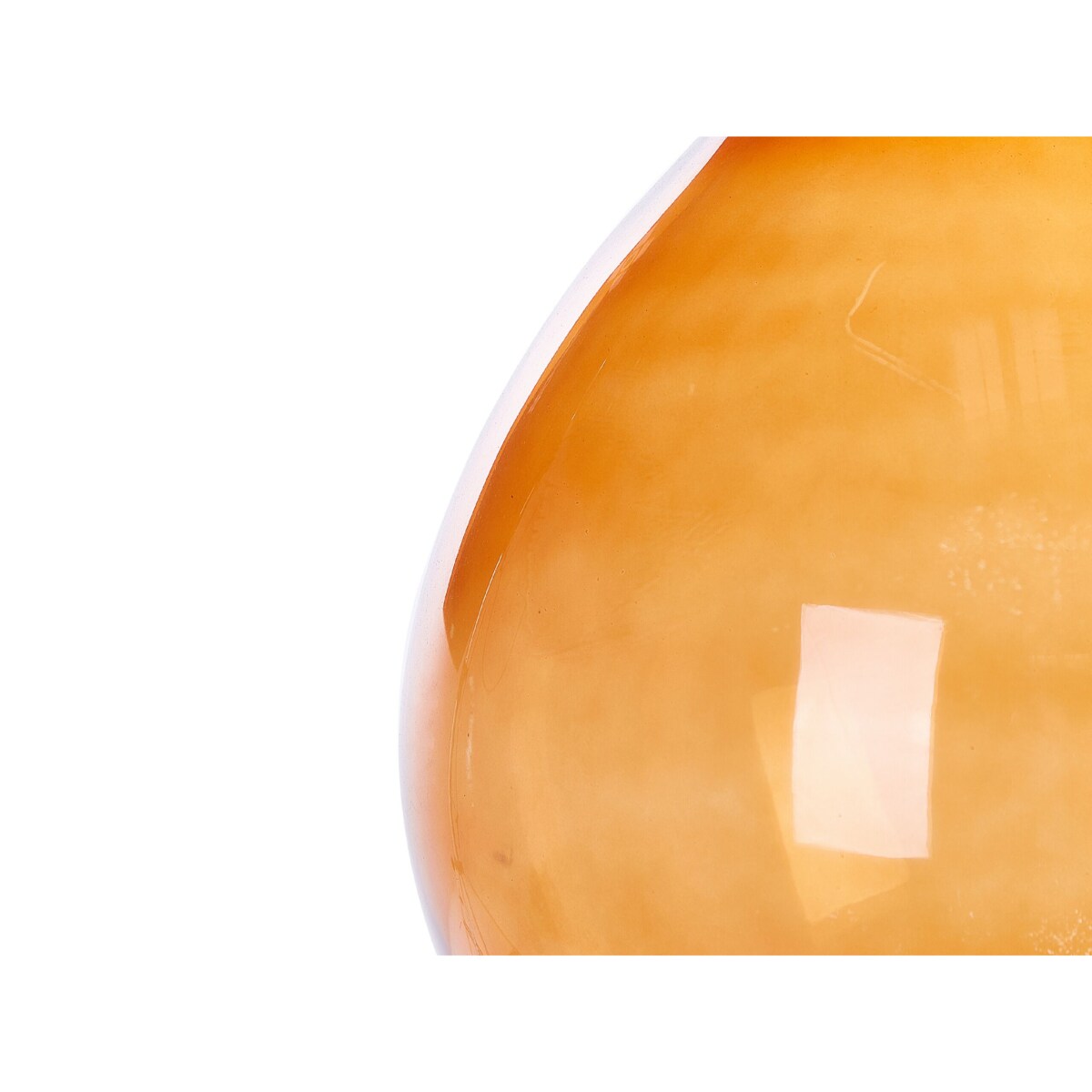 Wazon na kwiaty szklany 48 cm złoty brąz CHATNI