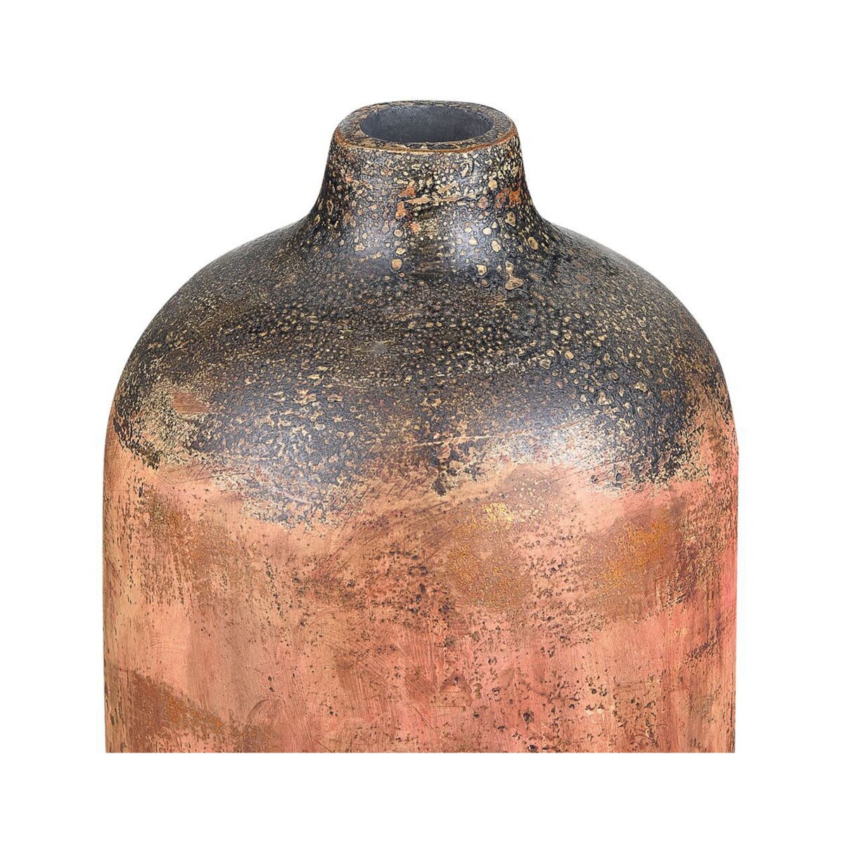 Wazon na kwiaty SARAGOSSA Ceramika 53 cm Miedziany