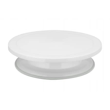 Patera obrotowa do tortów CIASTO DEKOROWANIE 27,5cm białe tworzywo koło
