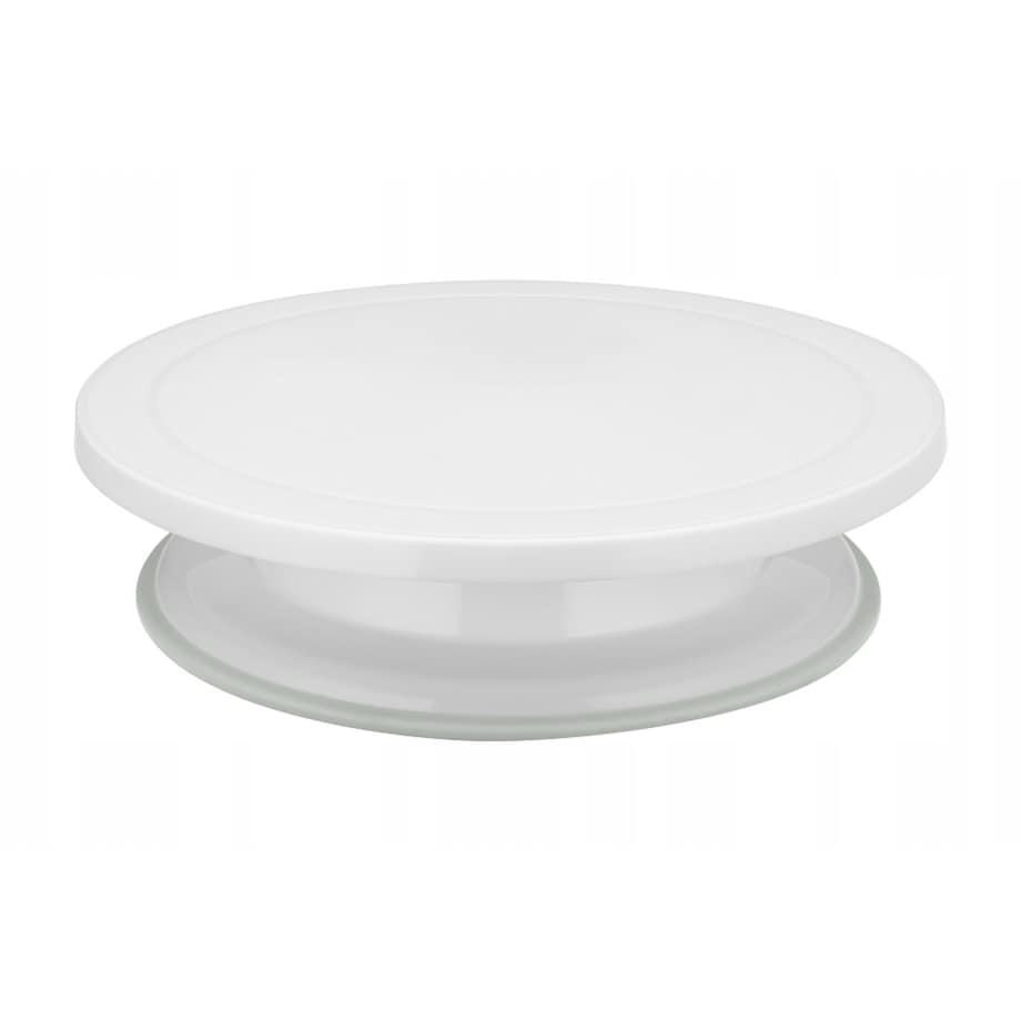 Patera obrotowa do tortów CIASTO DEKOROWANIE 27,5cm białe tworzywo koło