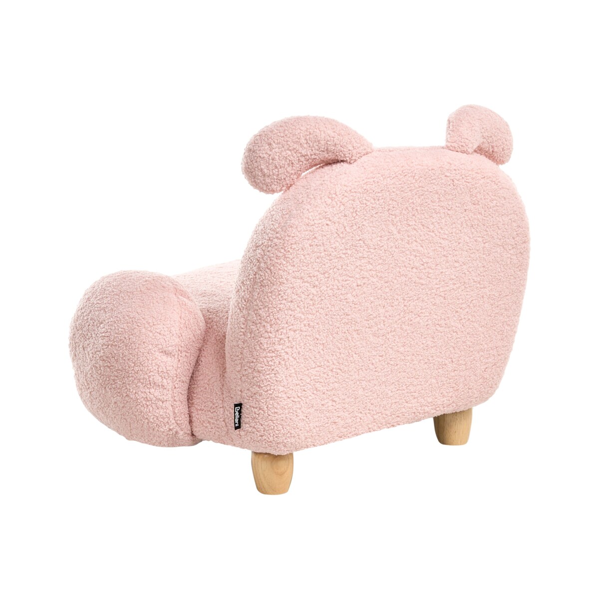 Fotel dziecięcy Królik KANNA Boucle Pastelowy róż