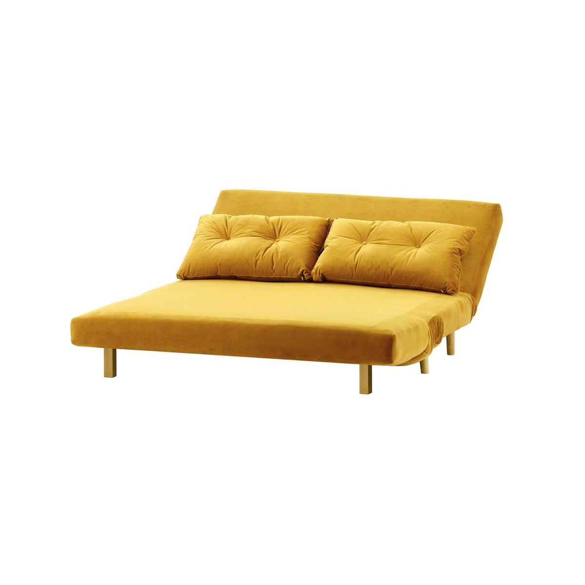 Sofa rozkładana Flic 142 cm-Velluto 8-like oak