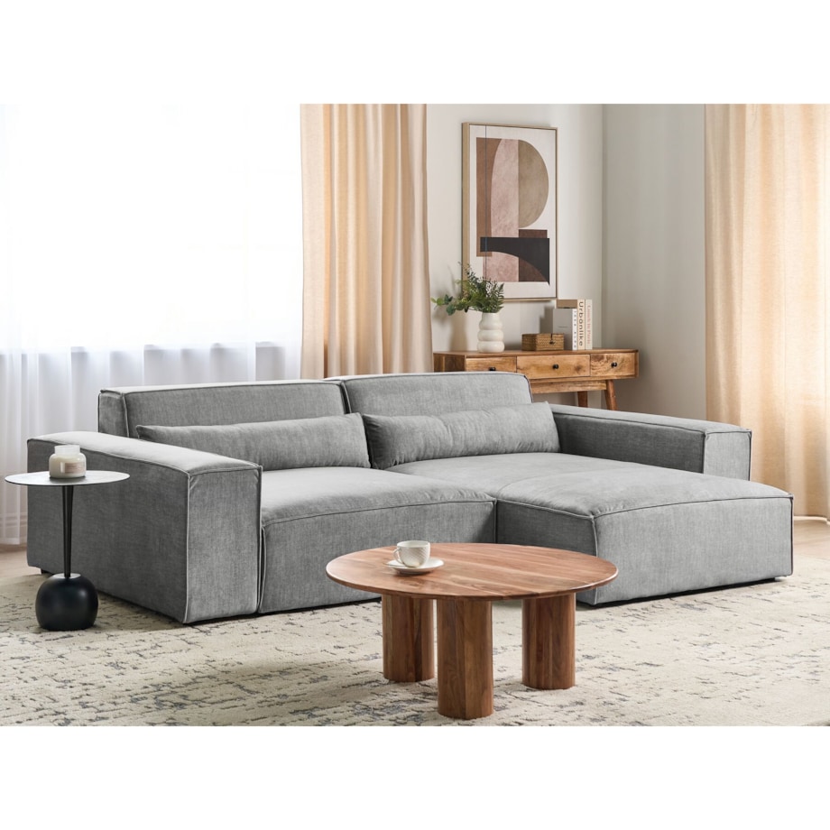 Narożnik modułowy lewostronny szary HELLNAR