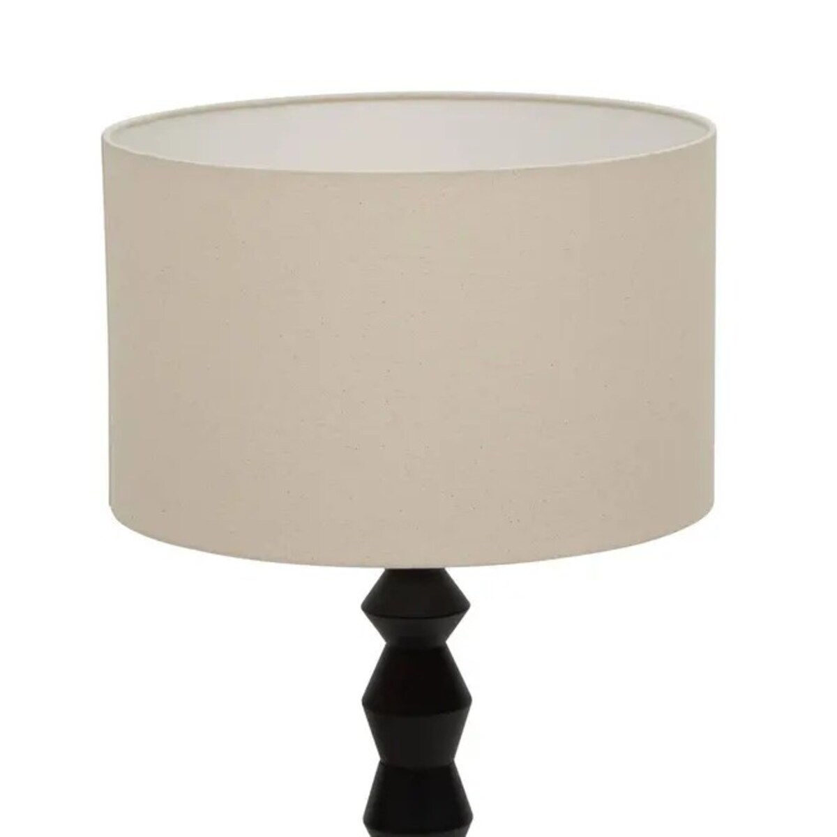 Lampa podłogowa, toczona, czarna podstawa, Yulia, 150 cm