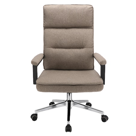 Fotel biurowy SEGO tkanina brązowy